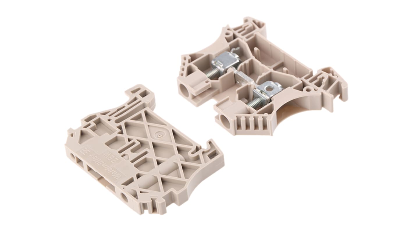 1781740000 Weidmuller WDU Series DIN Rail Terminal Block, 6mm², Screw