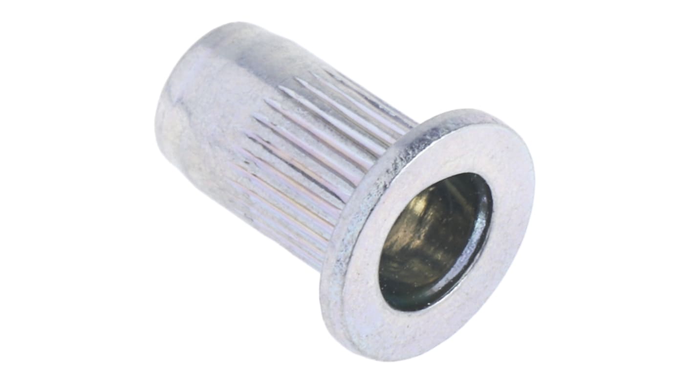 RS PRO Plain, M4 Steel Threaded Insert, 9mm diameter 6mm Depth 11.3mm RS