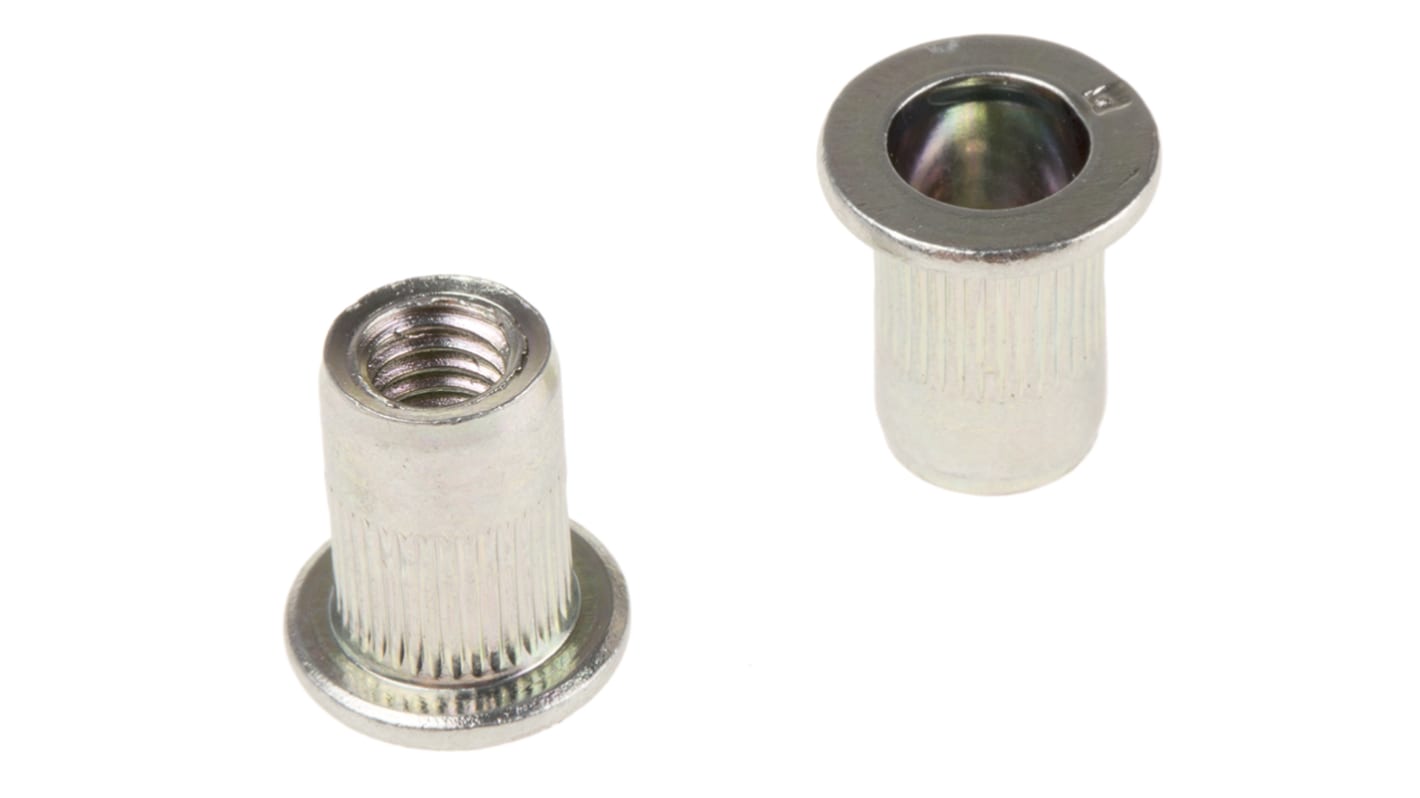 23307060230 Böllhoff Plain, M6 Steel Threaded Insert, 13mm diameter