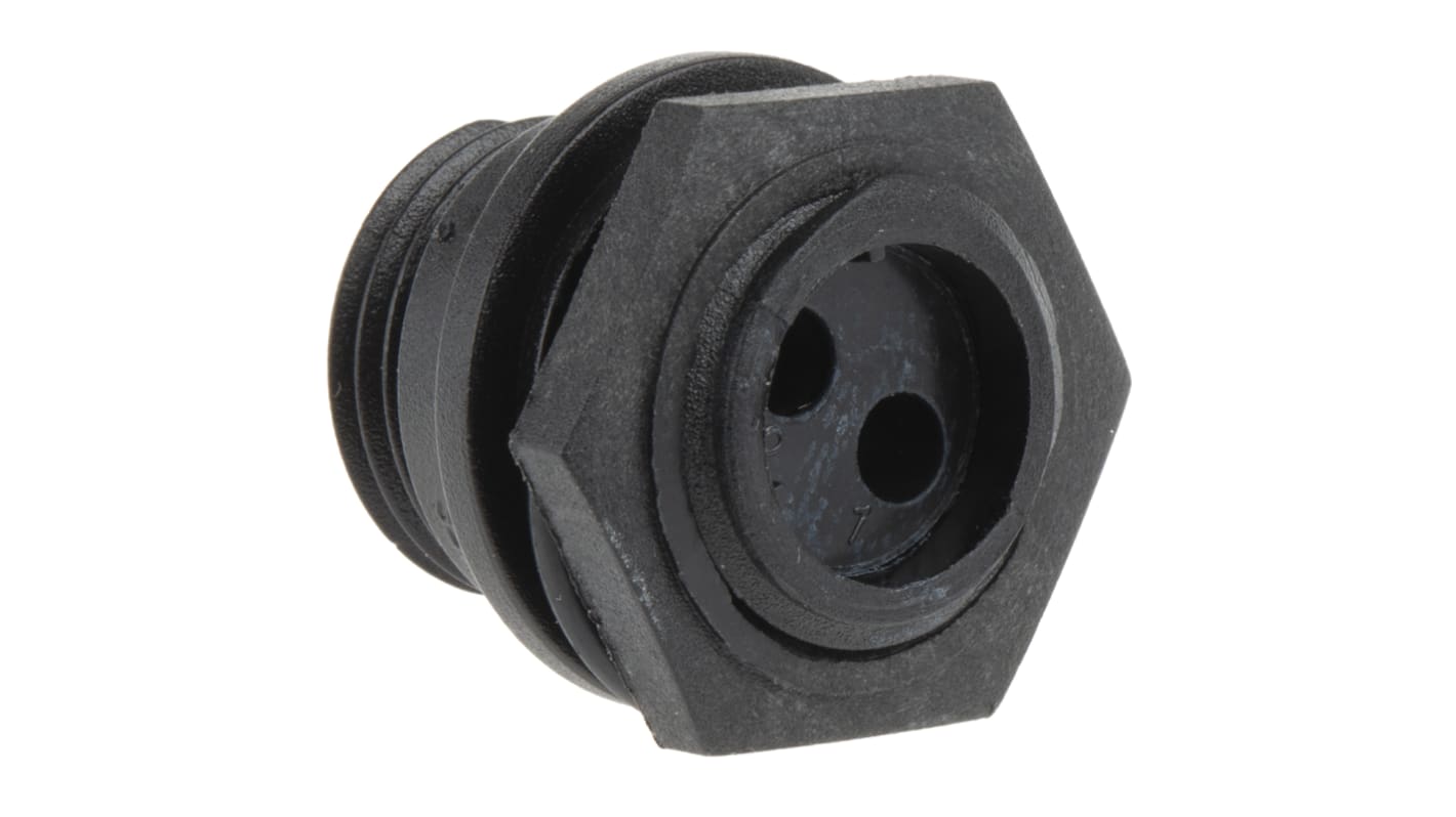 Bulgin Circular Connector, 2 Contacts, Front Mount, Miniature Connector, Plug, Male, IP68, Buccaneer 400 Series