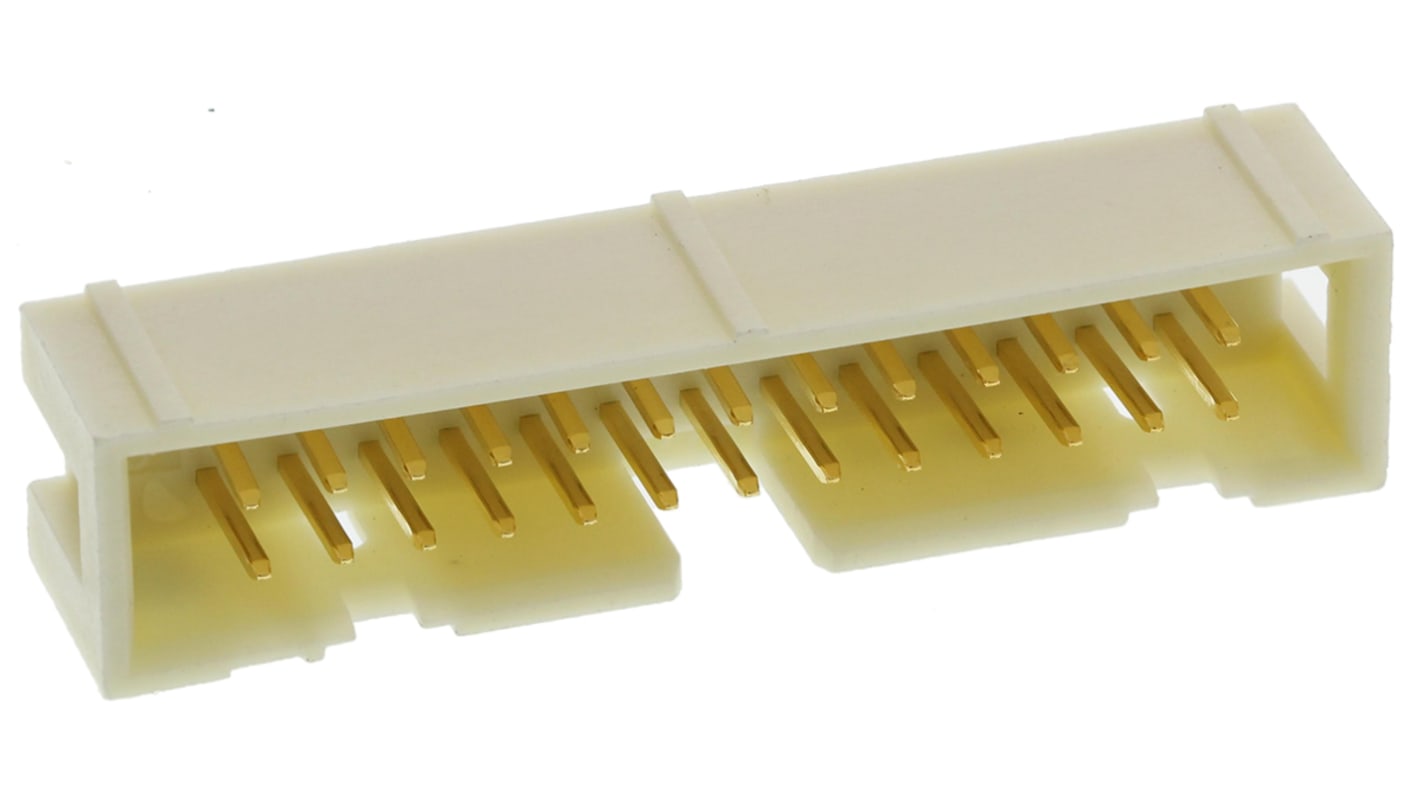 Harting SEK 19 Series Straight Through Hole PCB Header, 26 Contact(s), 2.54mm Pitch, 2 Row(s), Shrouded