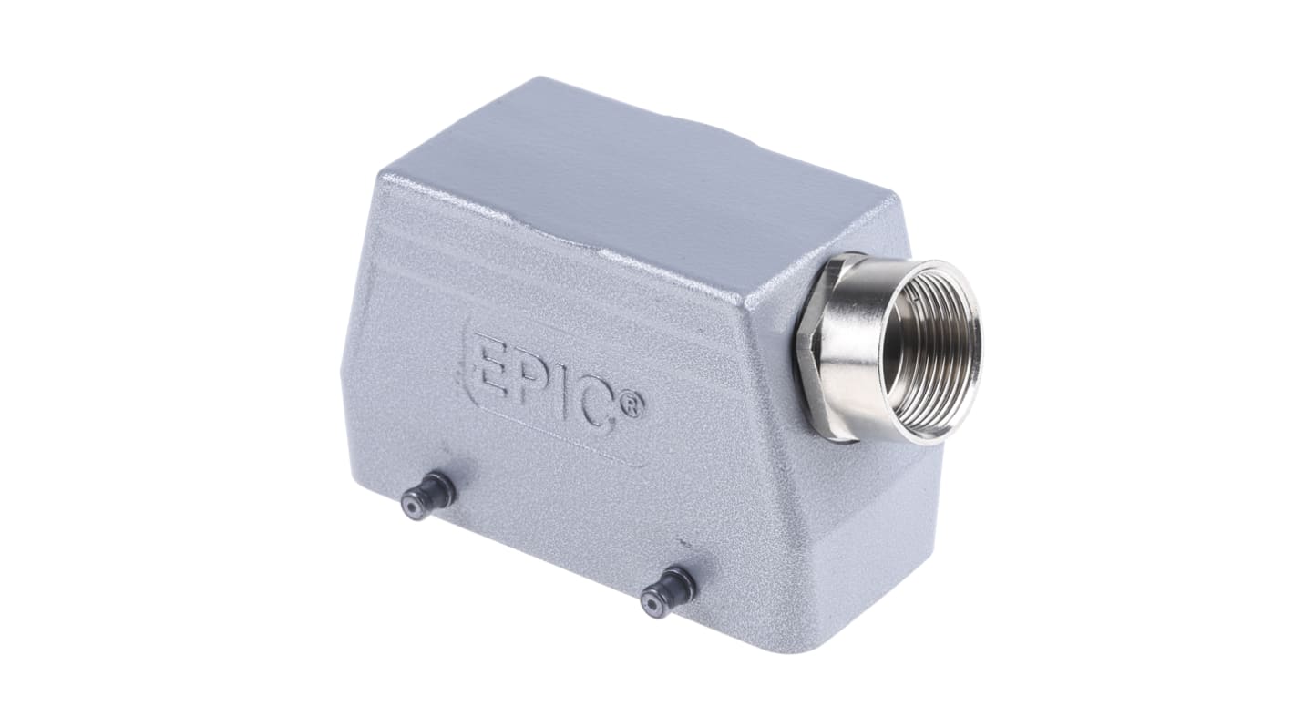 Carcasa para conector industrial con entrada lateral Epic Contact serie H-BE, con rosca M25