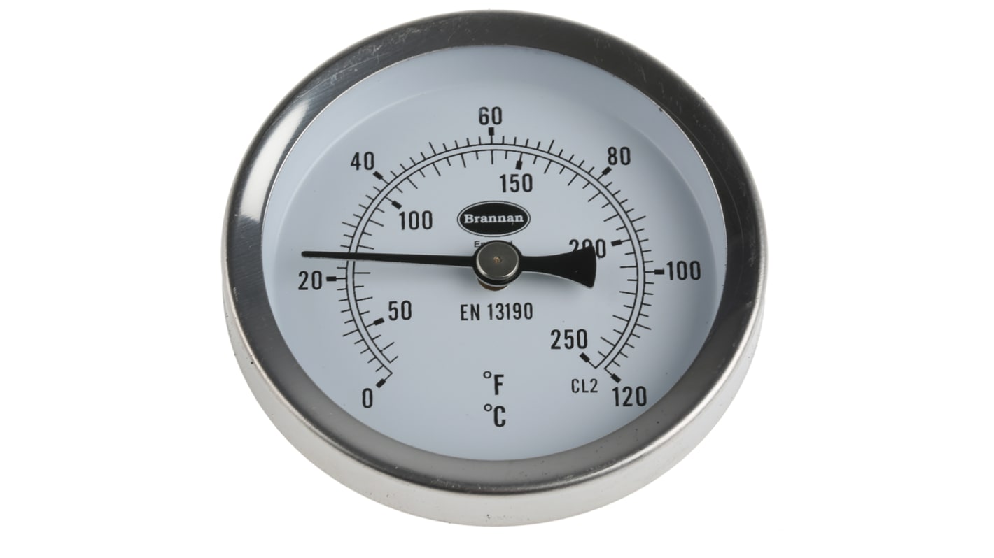 RS PRO Dial Thermometer 0 → +120 °C RS