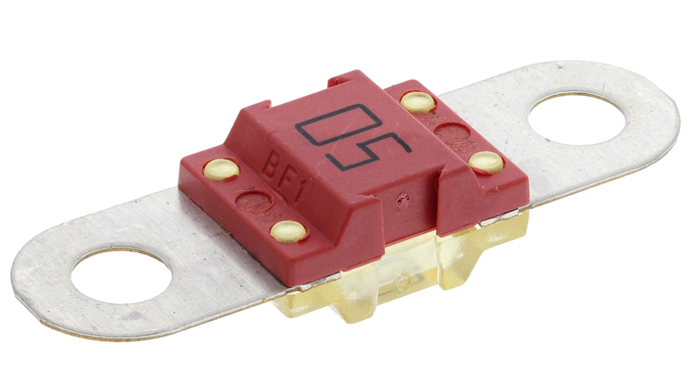 Littelfuse Autóbiztosíték 50A, Piros, típus: BF1 32V dc