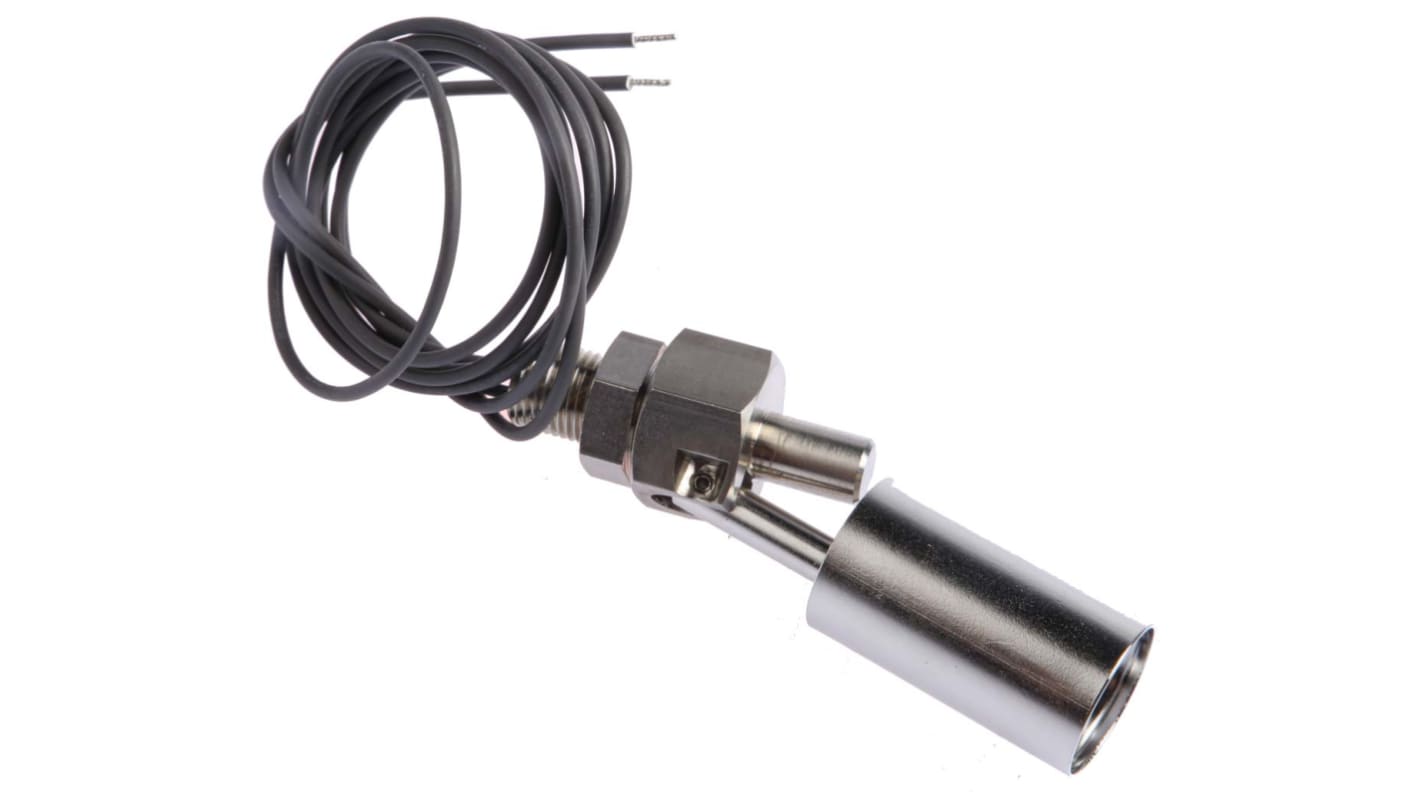 Sensata Cynergy3 SSF213 Series Horizontal Stainless Steel Float Switch, Float, 500mm Cable, NO/NC, 24V ac Max, 24V dc