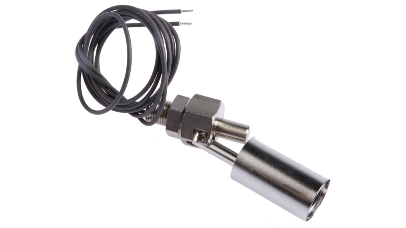 Cynergy3 SSF213 Series Horizontal Stainless Steel Float Switch, Float, 500mm Cable, NO/NC, 24V ac Max, 24V dc Max