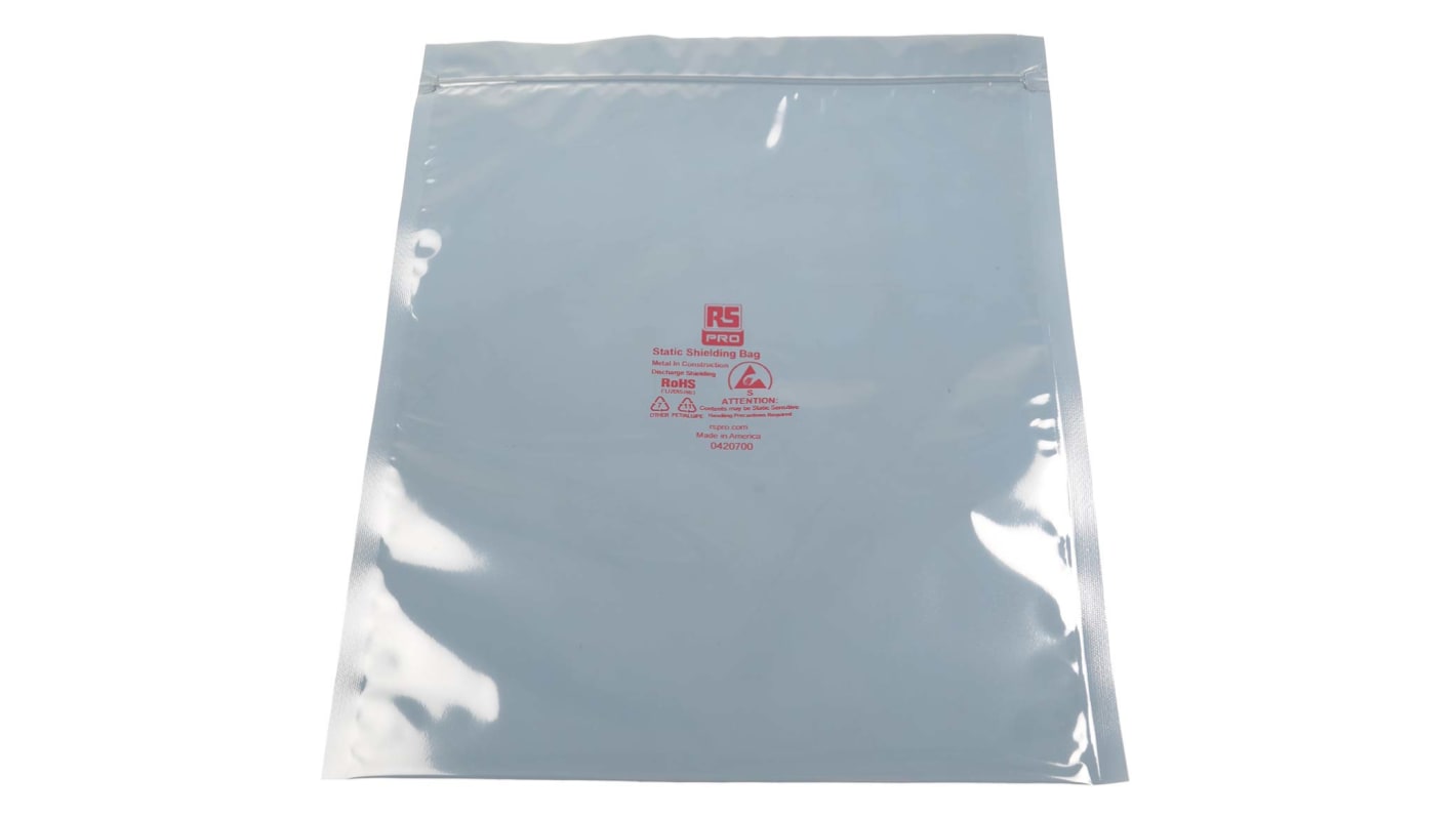 RS PRO Static Shielding Bag 254mm(W)x 305mm(L)