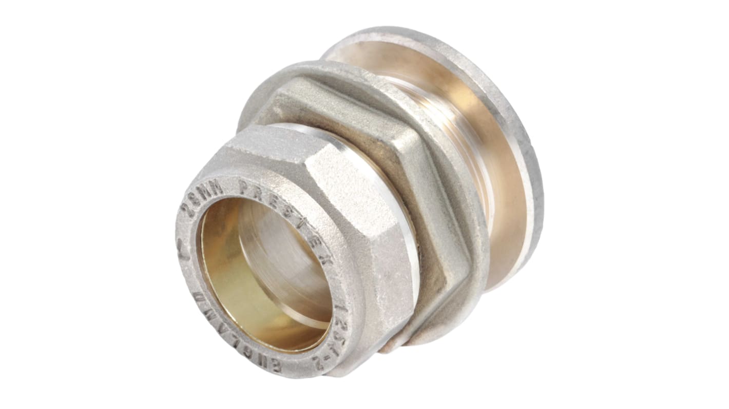 RS PRO Brass Compression Fitting, Straight Tank Coupler