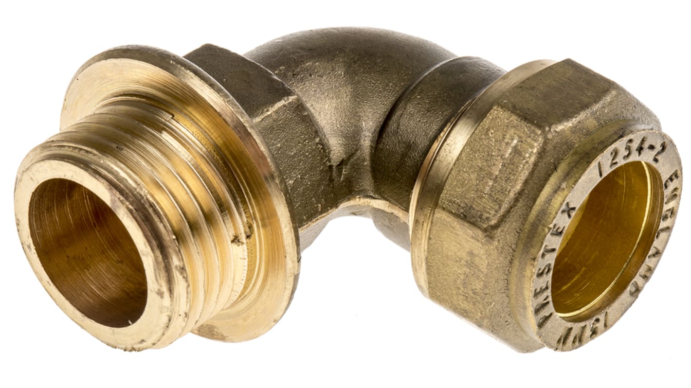 RS PRO Brass Compression Fitting, Elbow Coupler