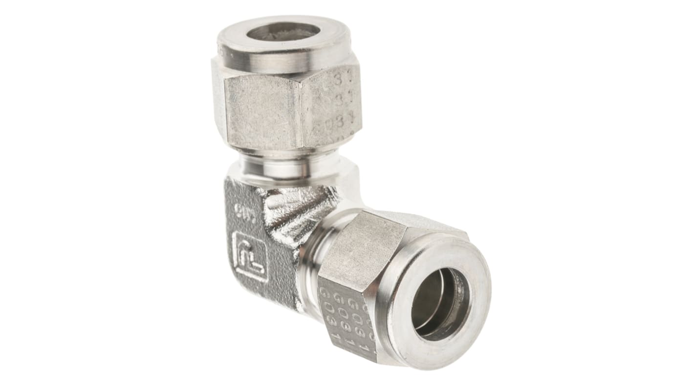 Parker Stainless Steel Pipe Fitting, 90° Elbow