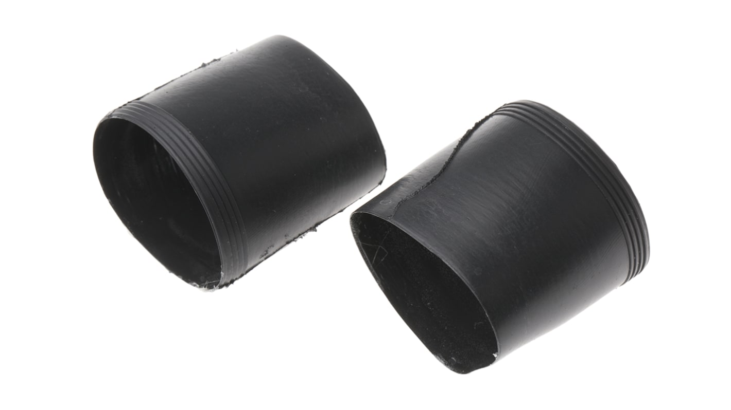 TE Connectivity Adhesive Lined Heat Shrink Tubing, Black 9mm Sleeve Dia. x 60mm Length 2:1 Ratio, QFT1 Series