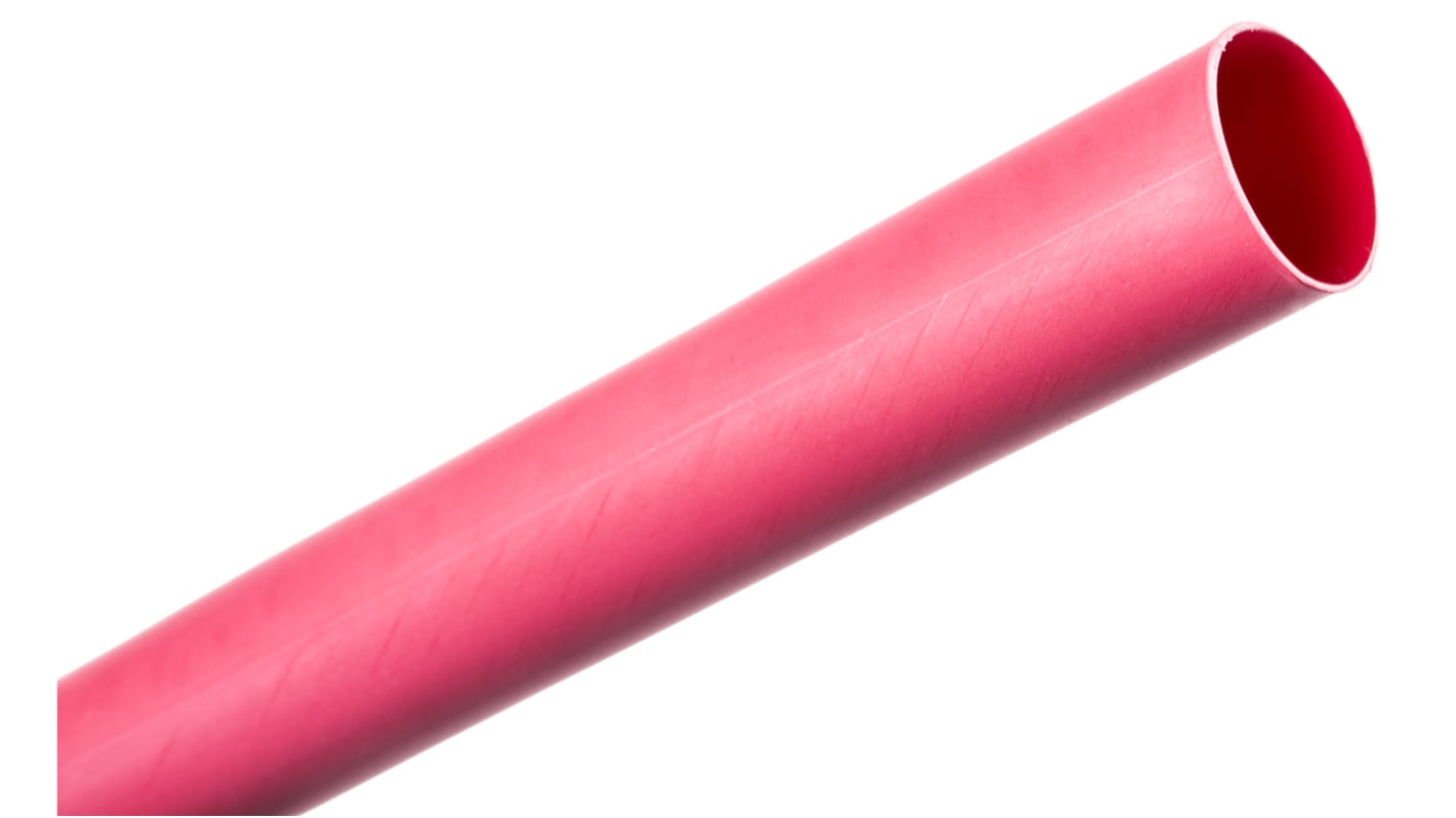 TE Connectivity Adhesive Lined Heat Shrink Tubing, Red 16mm Sleeve Dia. x 1.2m Length 4:1 Ratio, ATUM Series