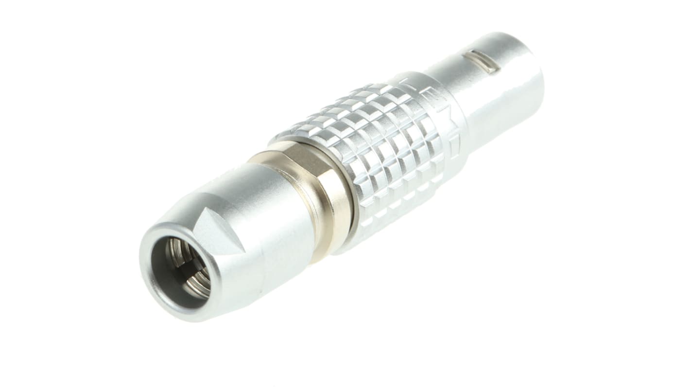 Lemo Circular Connector, 7 Contacts, Cable Mount, Plug, Male, IP50, 0B Series
