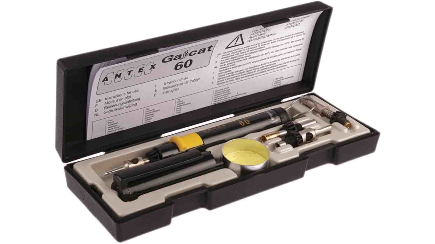 XG060KT Antex Electronics Gas Soldering Iron Kit, for use with Gas Soldering Irons RS