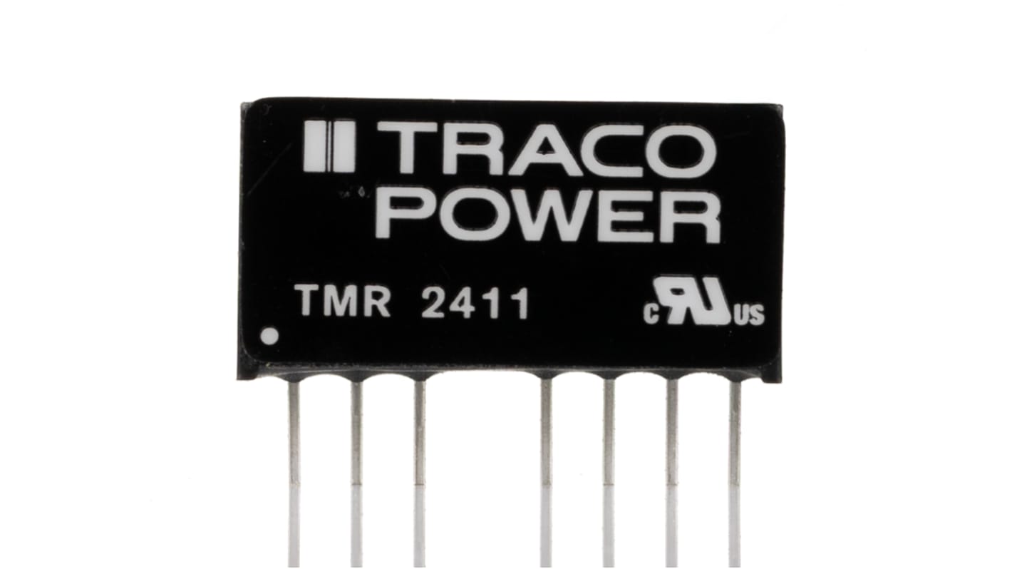 TRACOPOWER TMR 2 DC-DC Converter, 5V dc/ 400mA Output, 18 → 36 V dc Input, 2W, Through Hole, +85°C Max Temp