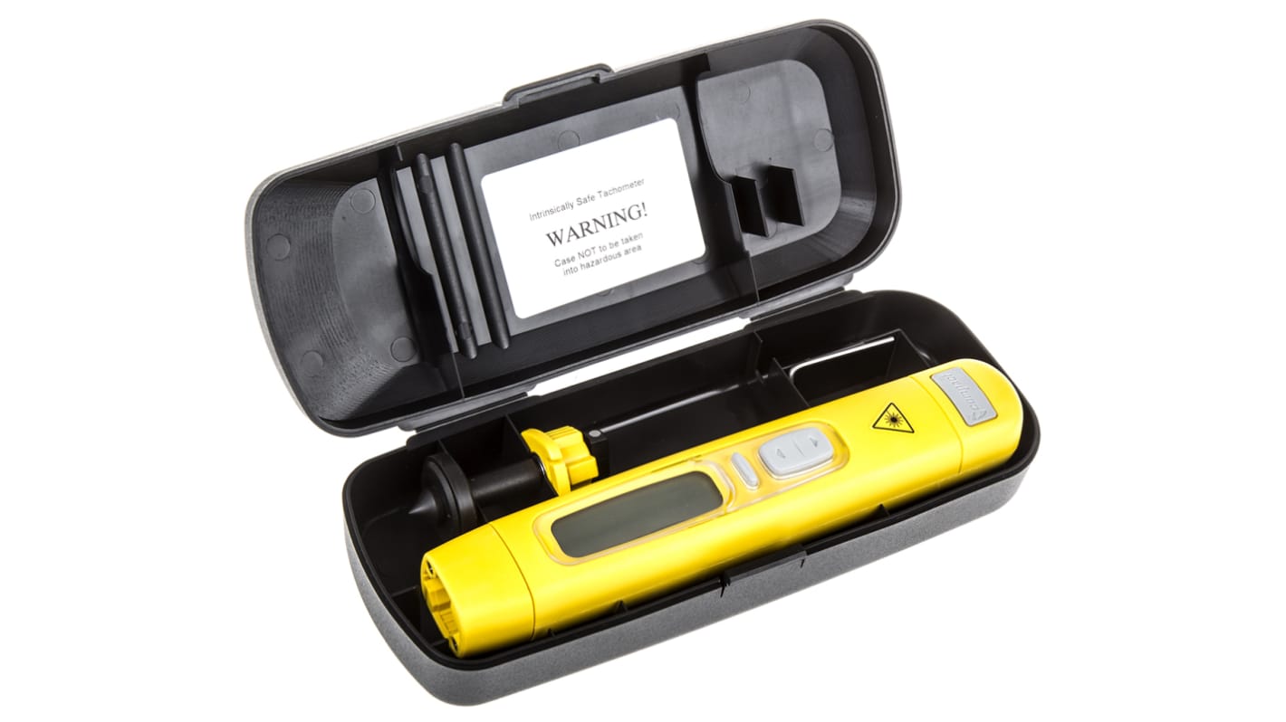 Compact Tachometer Best Accuracy ±0.05 % - Laser LCD 99999rpm ATEX Approved