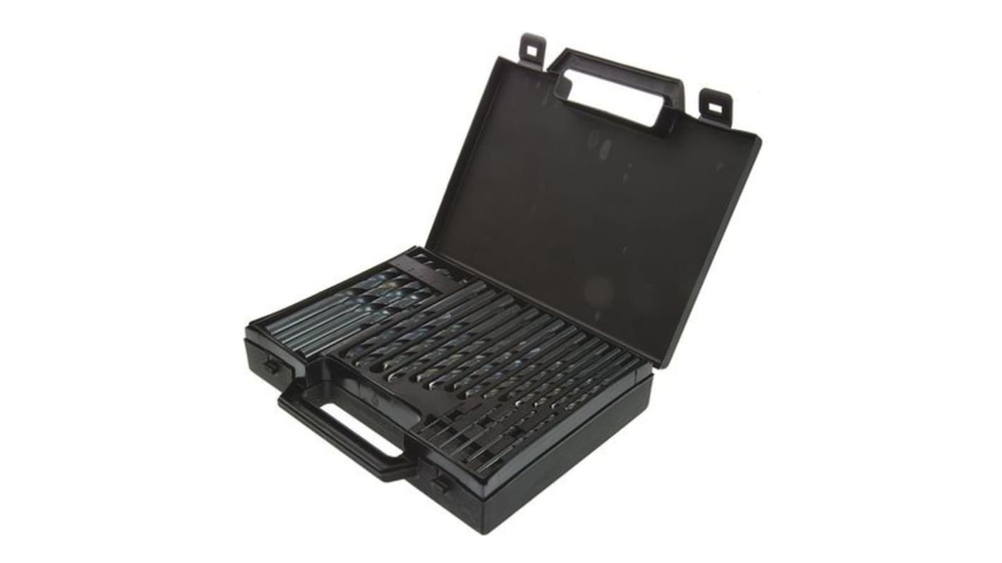RS PRO 25Piece Twist Drill Bit Set for Metal, 13mm Max, 1mm Min, HSS