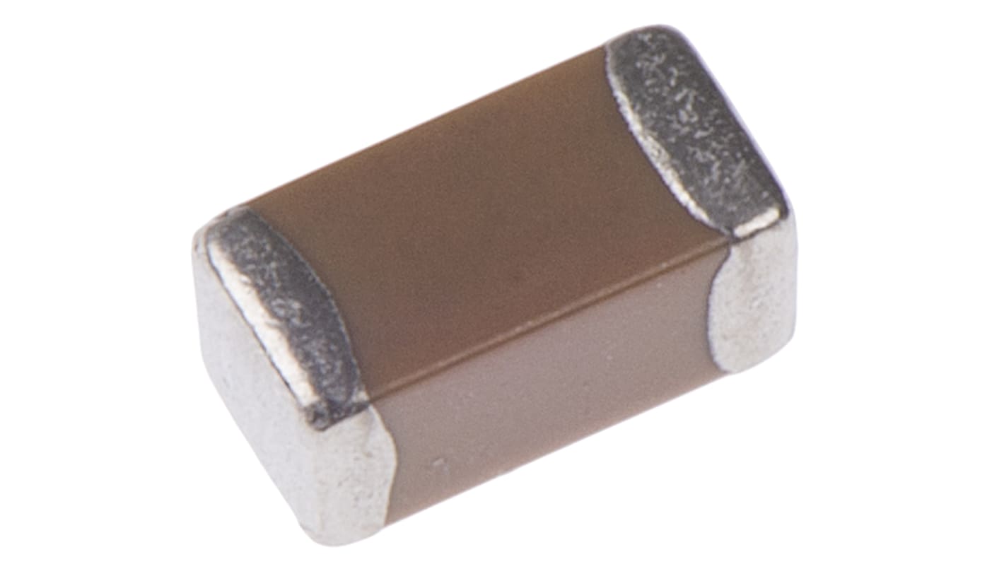 Vícevrstvý keramický kondenzátor MLCC, řada: C 1μF ±10% X7R dielektrický , SMD 25V dc, 1206 (3216M) KEMET, 3.2 x 1.6 x