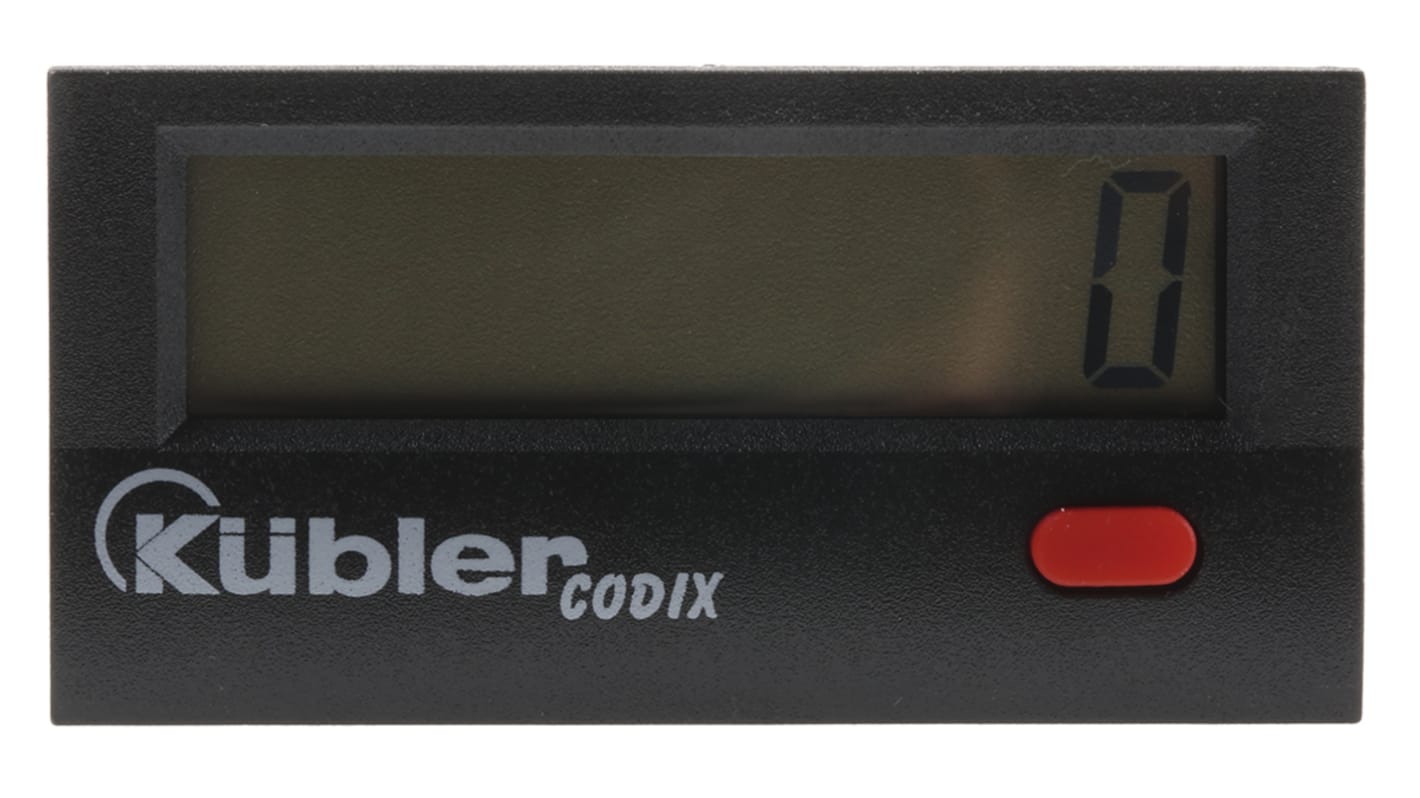 Kübler számláló, LCD kijelzős, 4 → 30 V DC, 8 számjegyű, -9999999 → 99999999