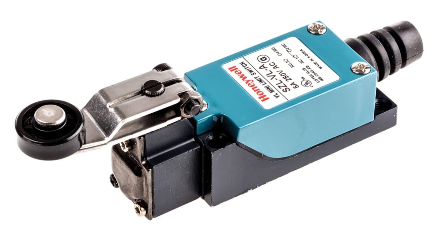 Honeywell SZL-VL Series Limit Switch, NO/NC, IP64, SPDT, Die Cast Zinc Housing, 250V ac Max, 5A Max