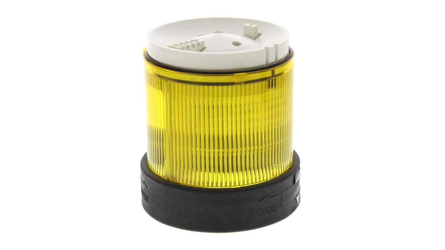 Schneider Electric Harmony XVB Series Yellow Steady Effect Beacon Unit, 24 V ac/dc, LED Bulb, AC, DC, IP65