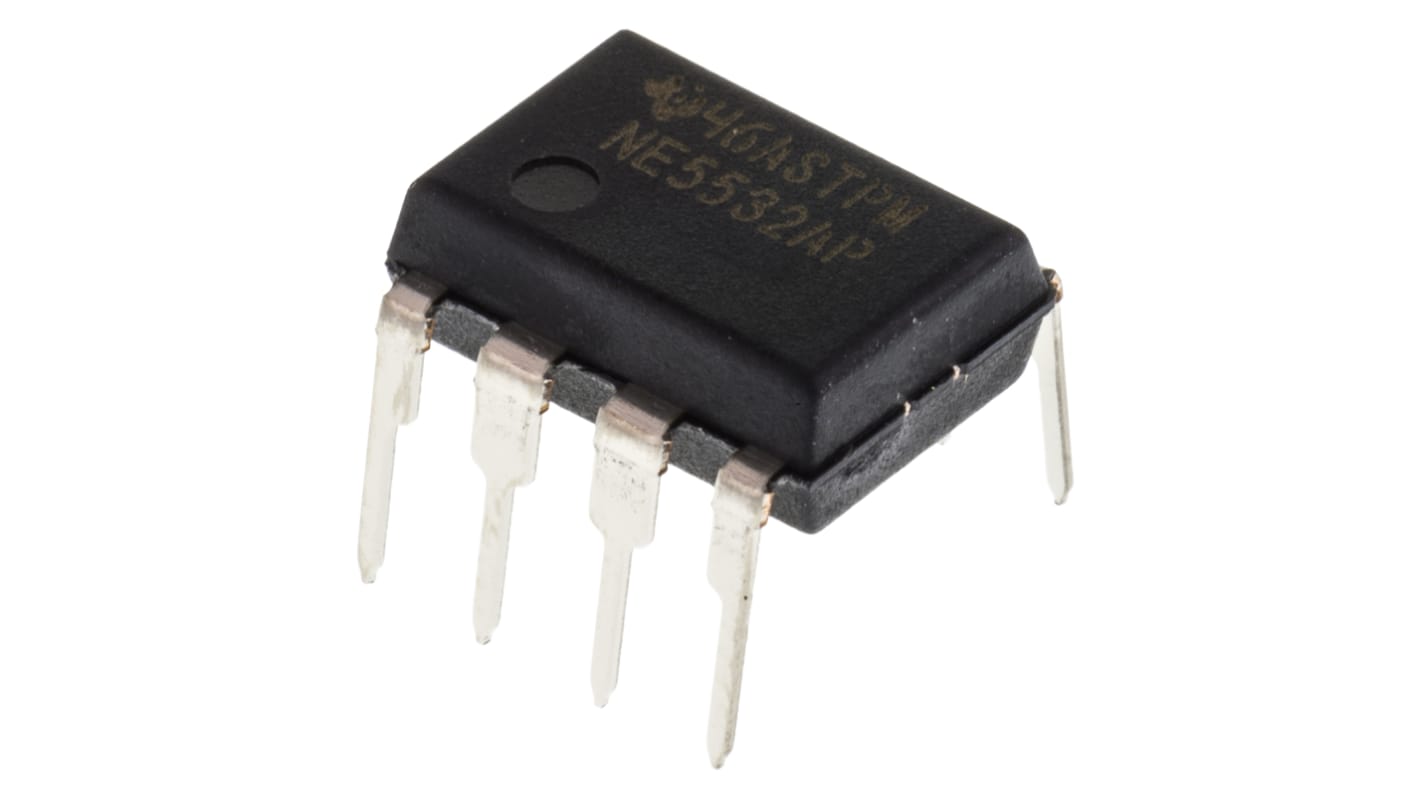 NE5532AP Texas Instruments, Op Amp, 10MHz, 8-Pin PDIP