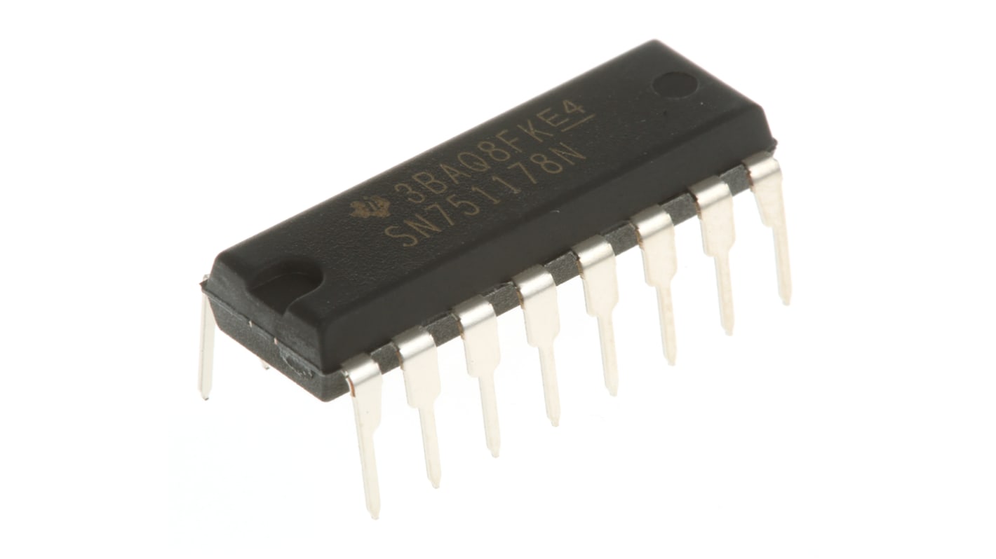 Texas Instruments ライントランシーバスルーホール, 16-Pin, SN751178N