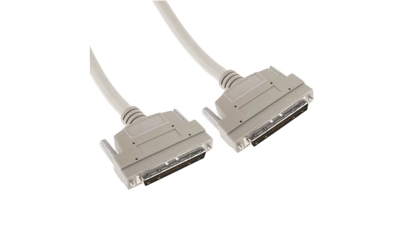 RS PRO SCSI-Kabel SCSI-3 / Stecker, SCSI-3 / Stecker, 1m, Rändelschraube