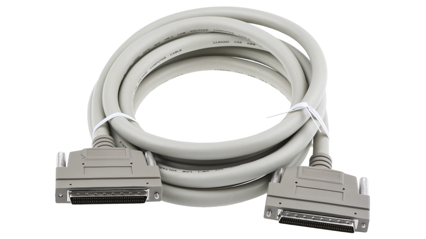 RS PRO SCSI-Kabel SCSI-3 / Stecker, SCSI-3 / Stecker, 3m, Rändelschraube