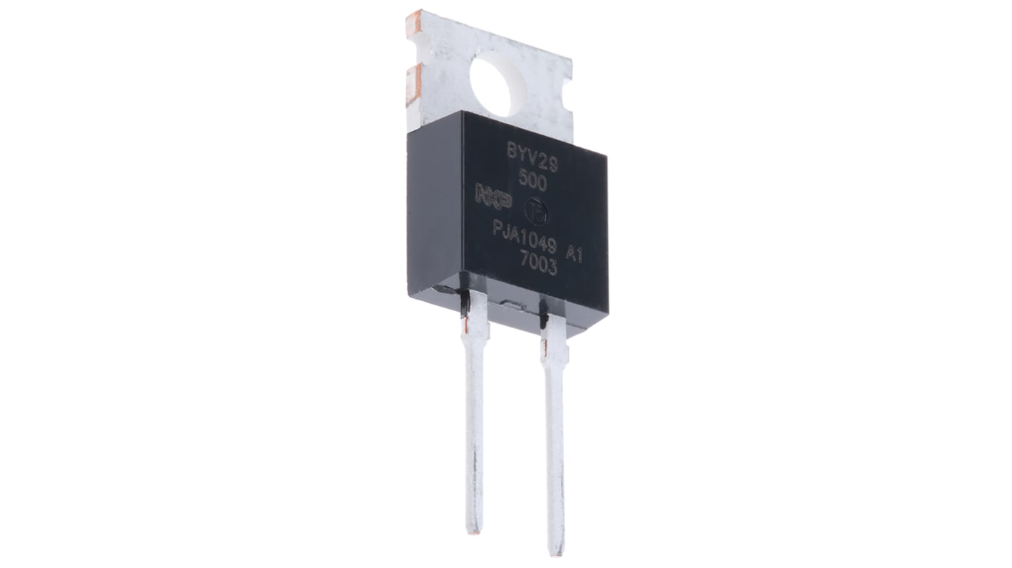 WeEn Semiconductors Co., Ltd 500V 9A, Ultrafast Rectifiers Diode, 2-Pin TO-220AC BYV29-500,127