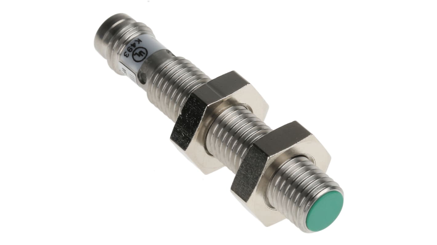 Sensor de proximidad Baumer, M8 x 1, alcance 2 mm, salida PNP, 10 → 30 V dc, IP67, 5kHz