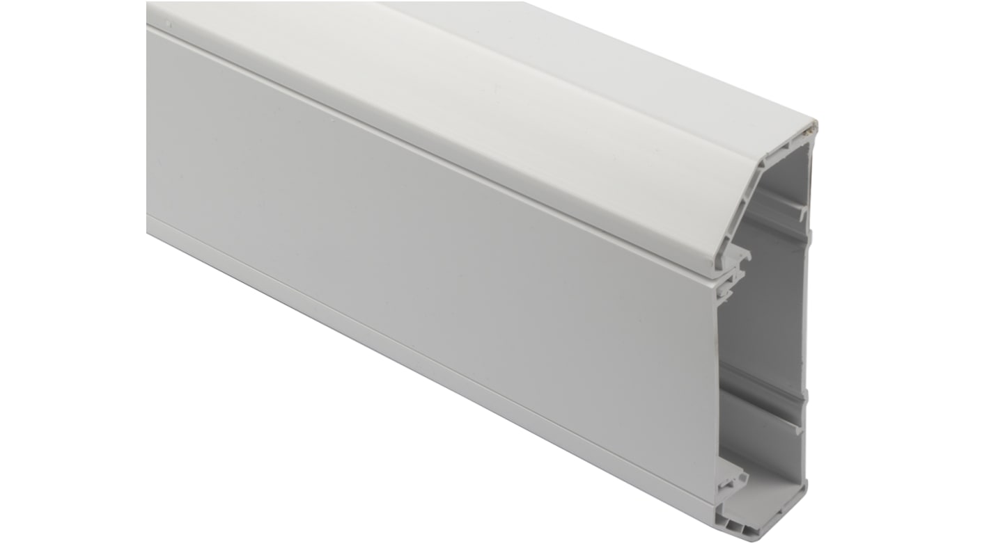 Schneider Electric Mita White Dado Trunking - Closed Slot, W150 mm x D52mm, L3m, uPVC