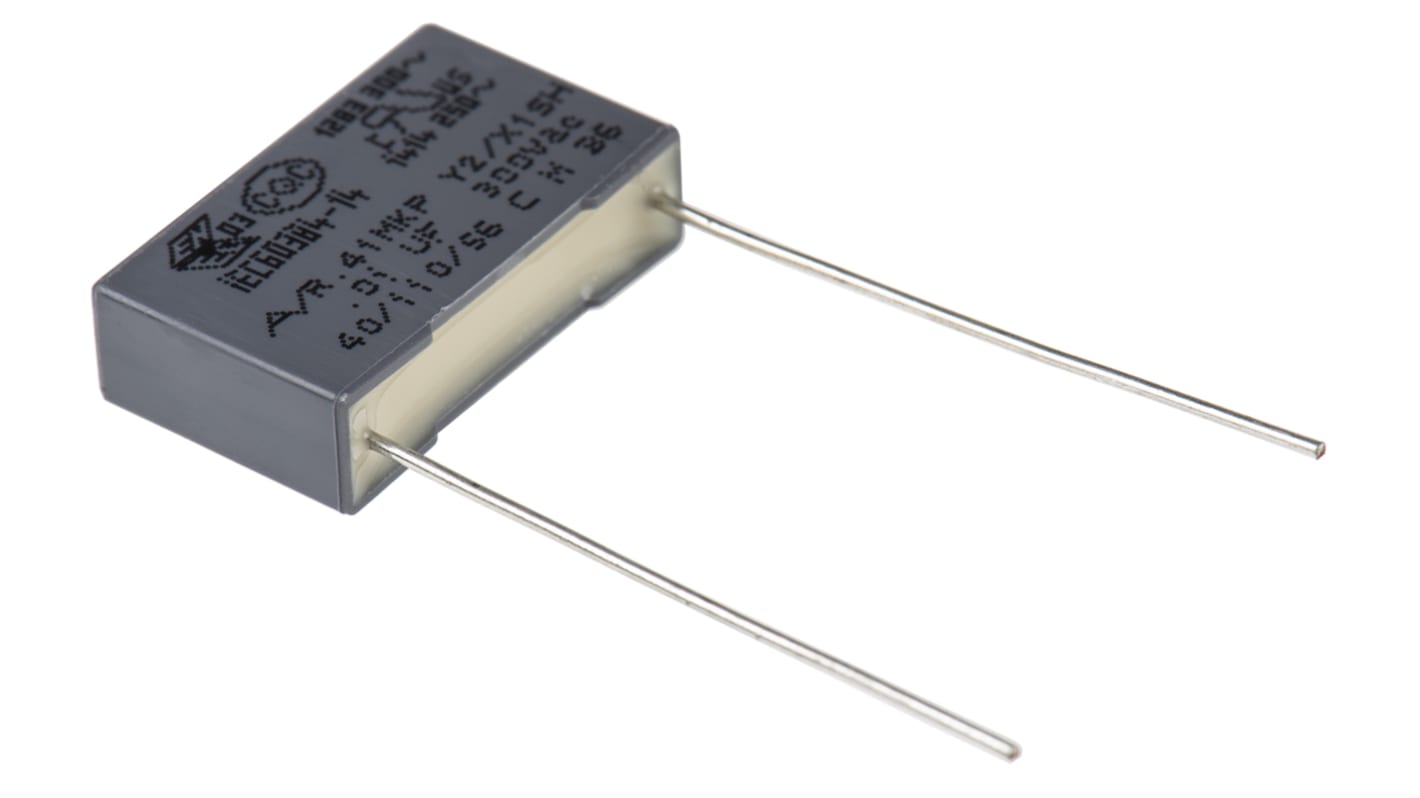 Condensatore in polipropilene (PP) KEMET R41 10nF, ±10%, 1 kV c.c., 300 V c.a., Su foro