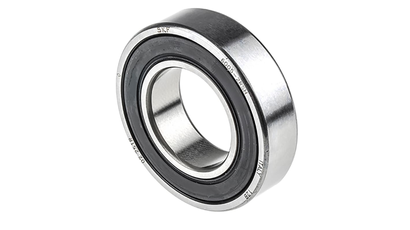 SKF 6005-2RSH Single Row Deep Groove Ball Bearing- Both Sides Sealed 25mm I.D, 47mm O.D