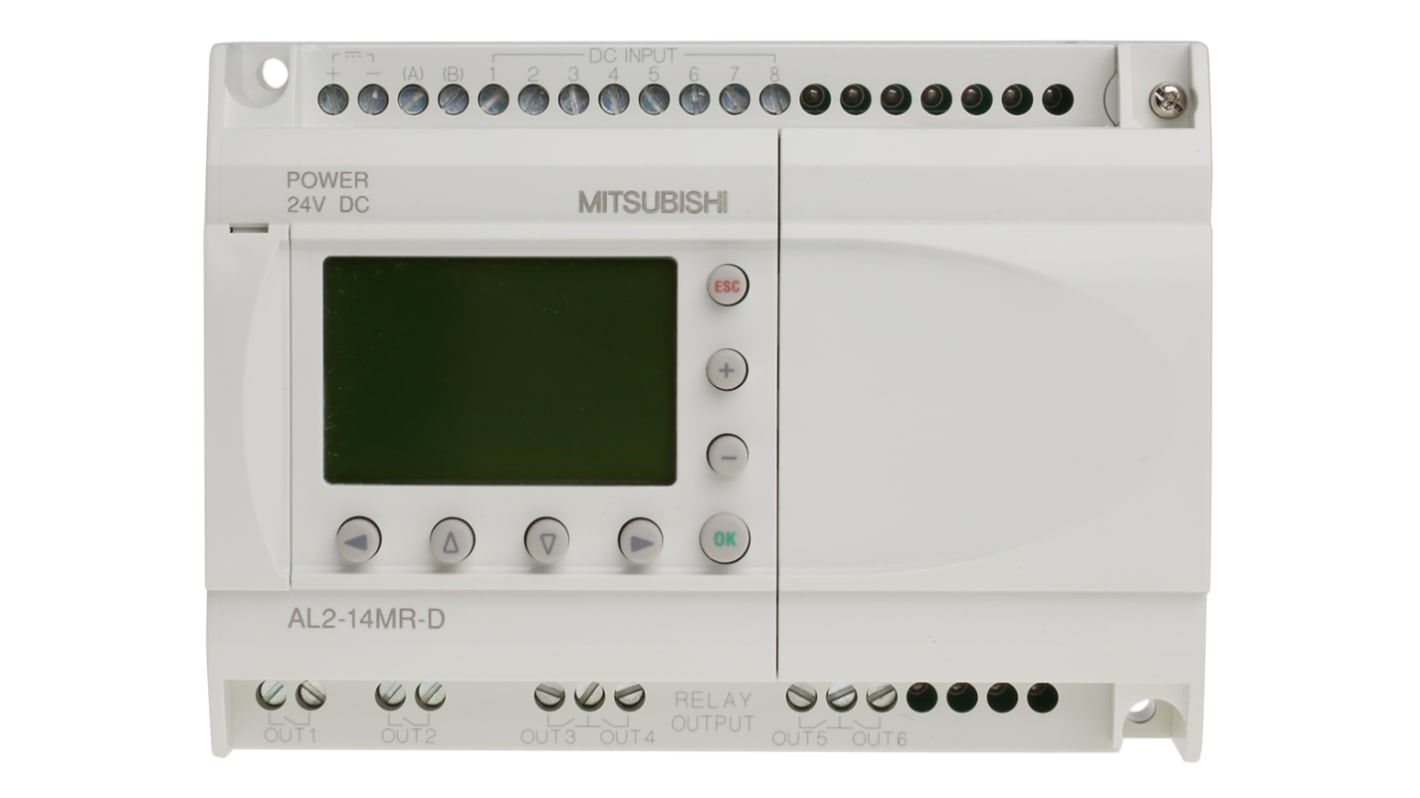 Modulo logico Mitsubishi Alpha 2, ingressi: 8, uscite: 6