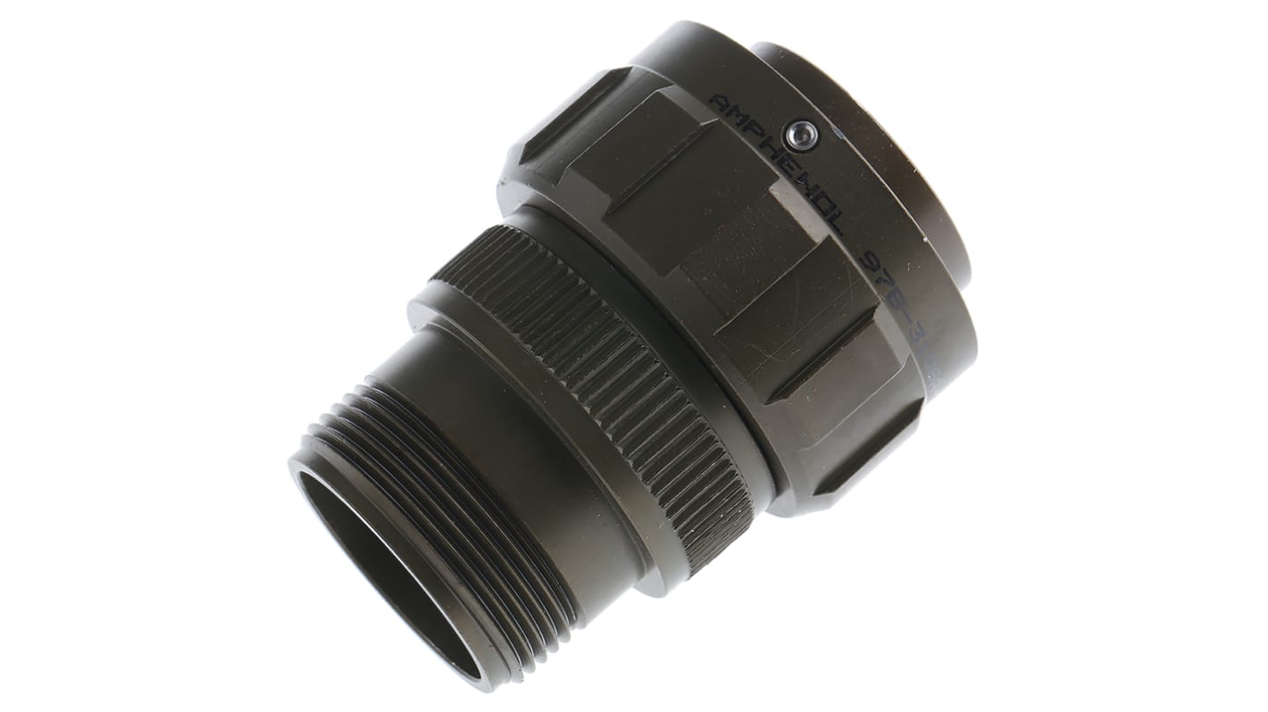 Amphenol Limited, 97B 19 Way Cable Mount MIL Spec Circular Connector Plug, Pin Contacts,Shell Size 22, Bayonet