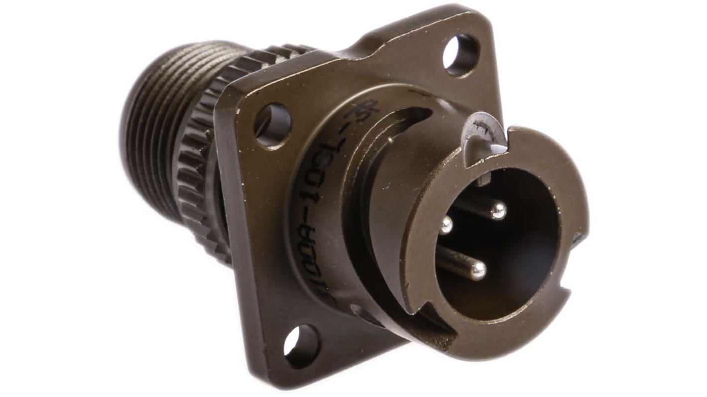 97B3100A10SL3P Amphenol Limited, 97B 3 Way Wall Mount MIL Spec