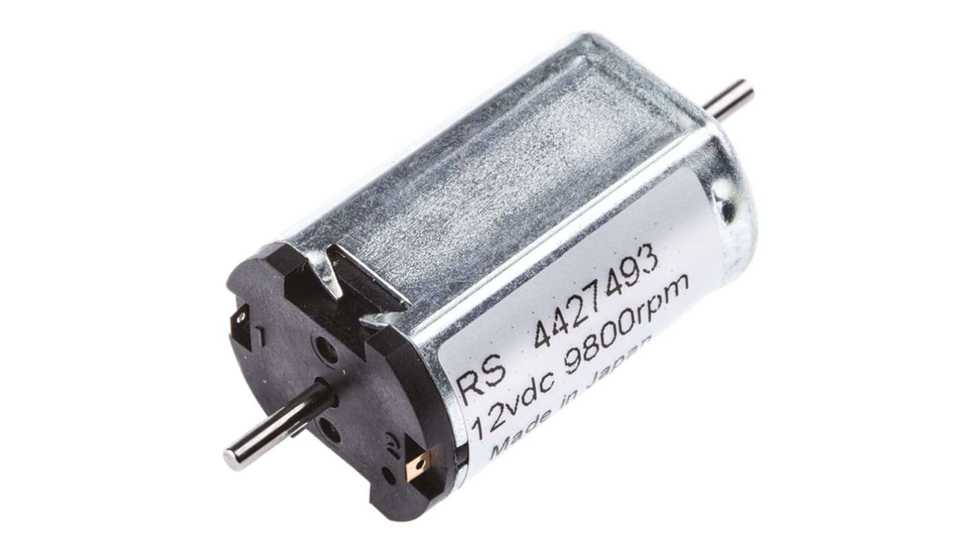 Motor DC Canon, 12 V CC, 1.4 W, 9800 rpm, par máx. 0.25 Ncm