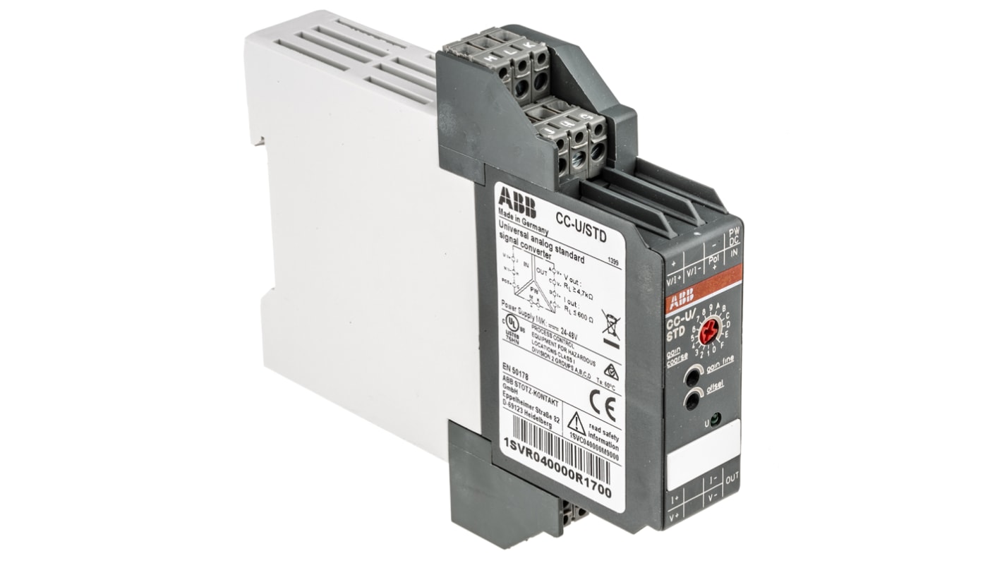 ABB 300 Signalwandler 0 → 10 V, 0 → 20mA EIN DIN-Schiene