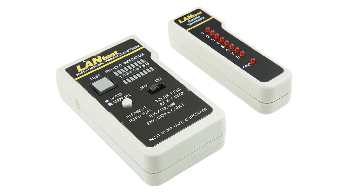 RS PRO Cable Tester Coaxial, RJ45