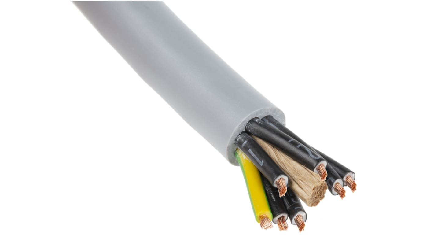 Cable de control Lapp ÖLFLEX 150 de 7 núcleos, 1.5 mm², Ø ext. 12.5mm, long. 50m, 500 V, Pirorretardante, funda de PVC