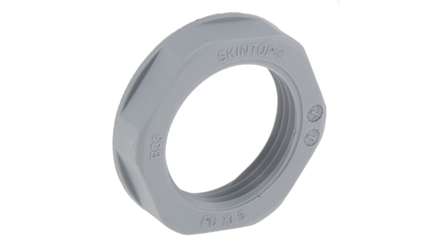 Lapp Grey Fibreglass PA Cable Gland Locknut, PG13.5 Thread, IP68