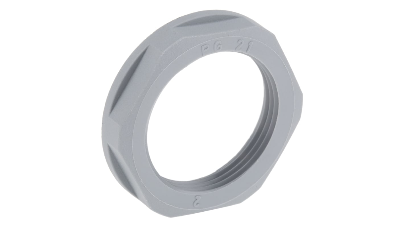 Lapp Grey Fibreglass PA Cable Gland Locknut, PG21 Thread, IP68