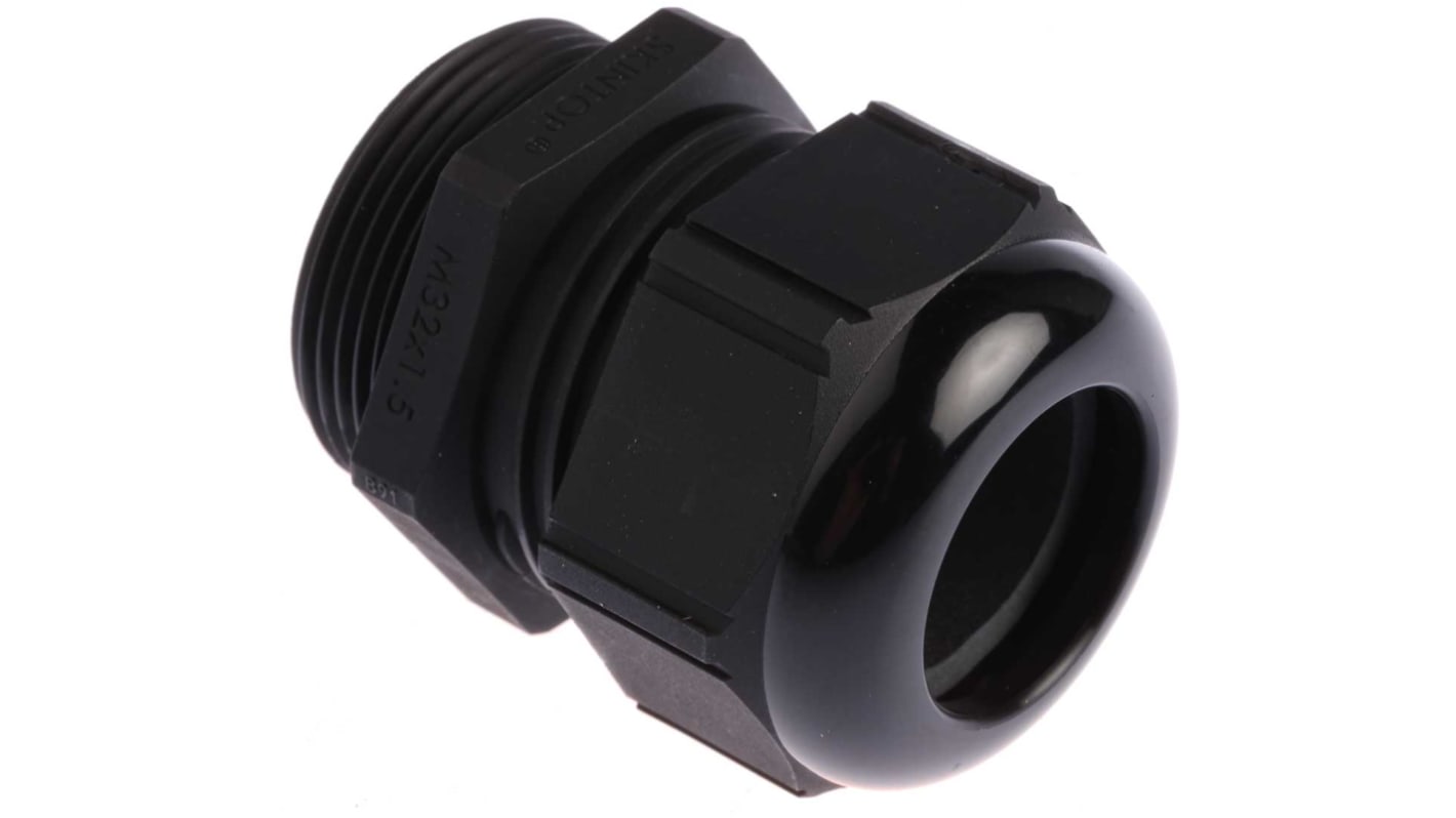 Lapp SKINTOP Series Black Polyamide Cable Gland, M32 Thread, 9mm Min, 21mm Max, IP66, IP68, IP69K