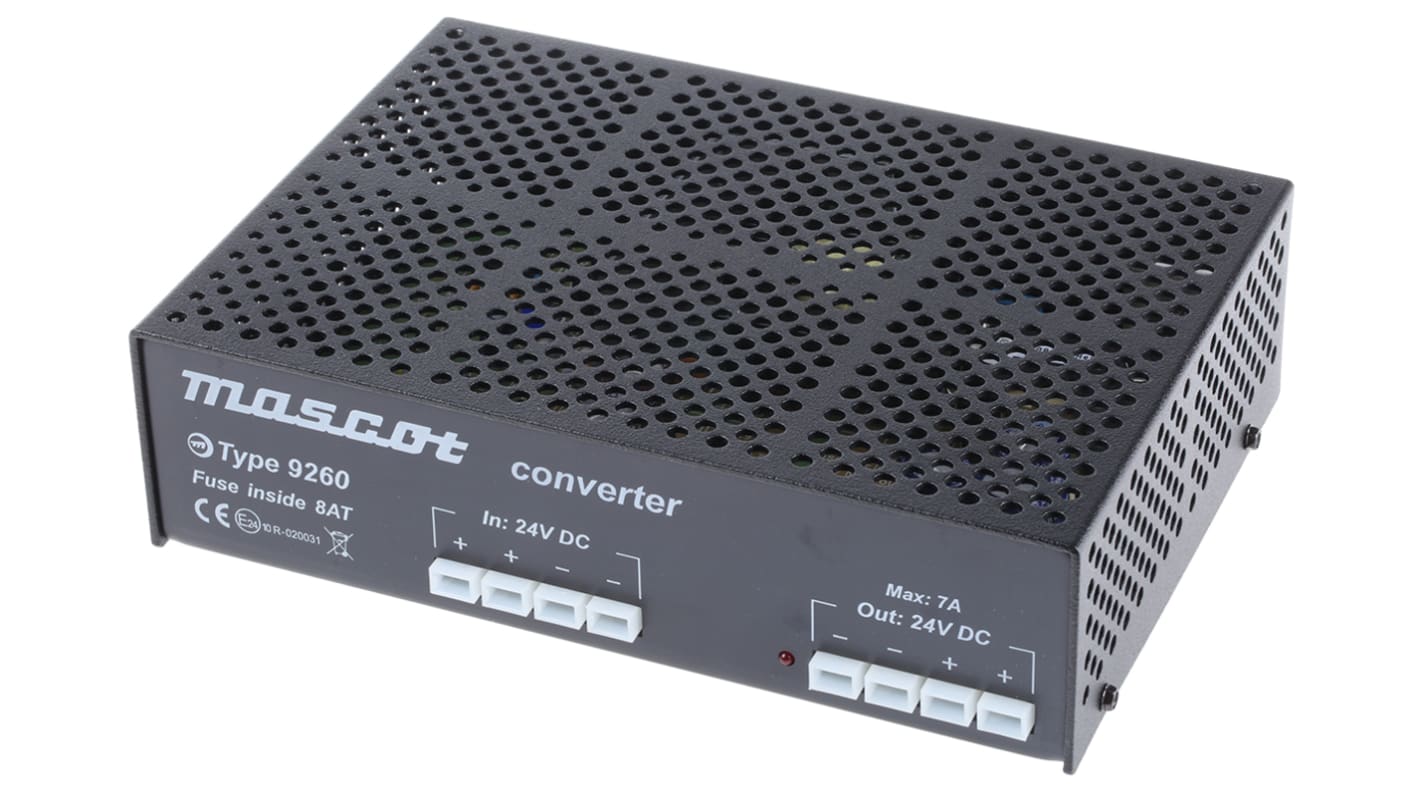 Convertidor dc-dc 210W, Salida 24V dc, 16A, 0.02