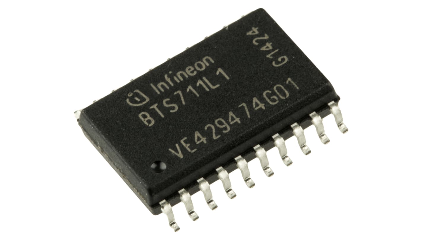 Infineon BTS711L1XUMA1 Teljesítménykapcsoló IC, Nagy sebesség, 20-pin, DSO