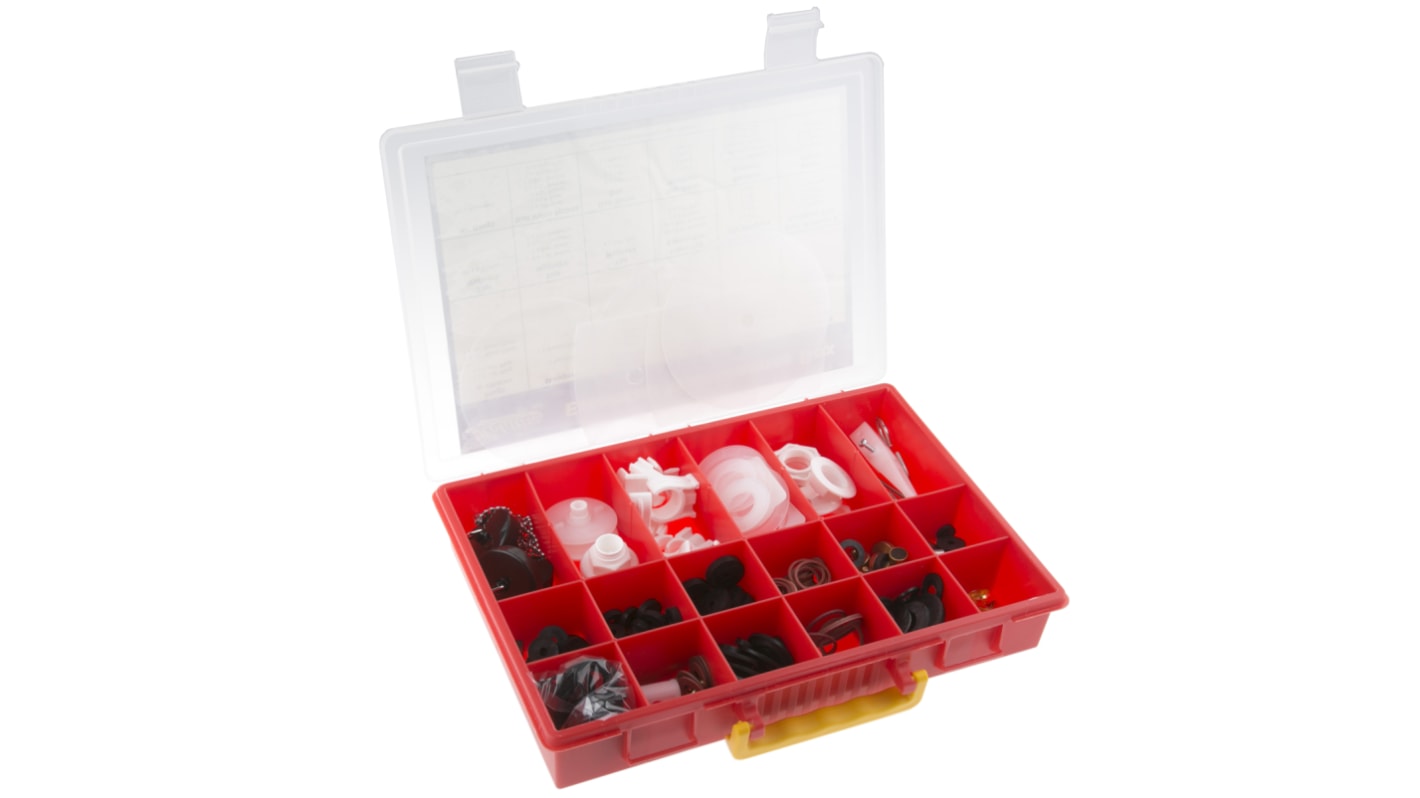 RS PRO Washer & Seal Kit, 18 Compartments