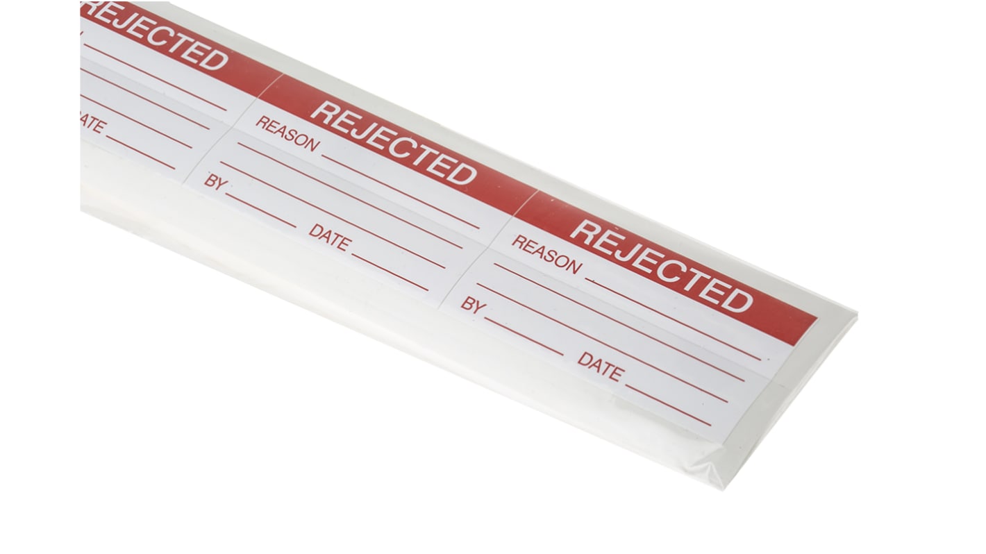 RS PRO Adhesive Pre-Printed Adhesive Label-Rejected-. Quantity: 30