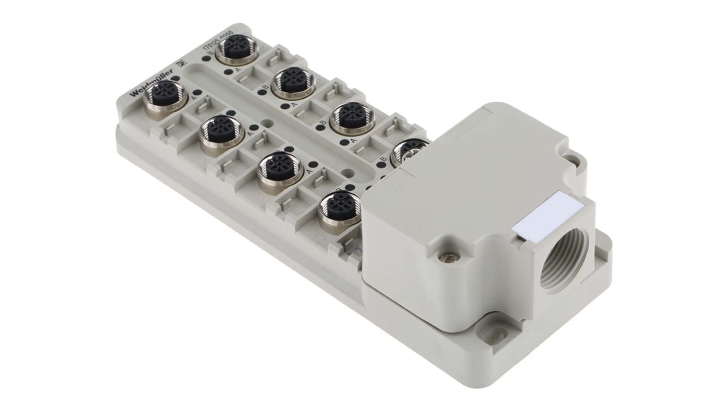 Weidmuller SAI Sensor-Box 8 Anschlüsse 5 Auslässe M12