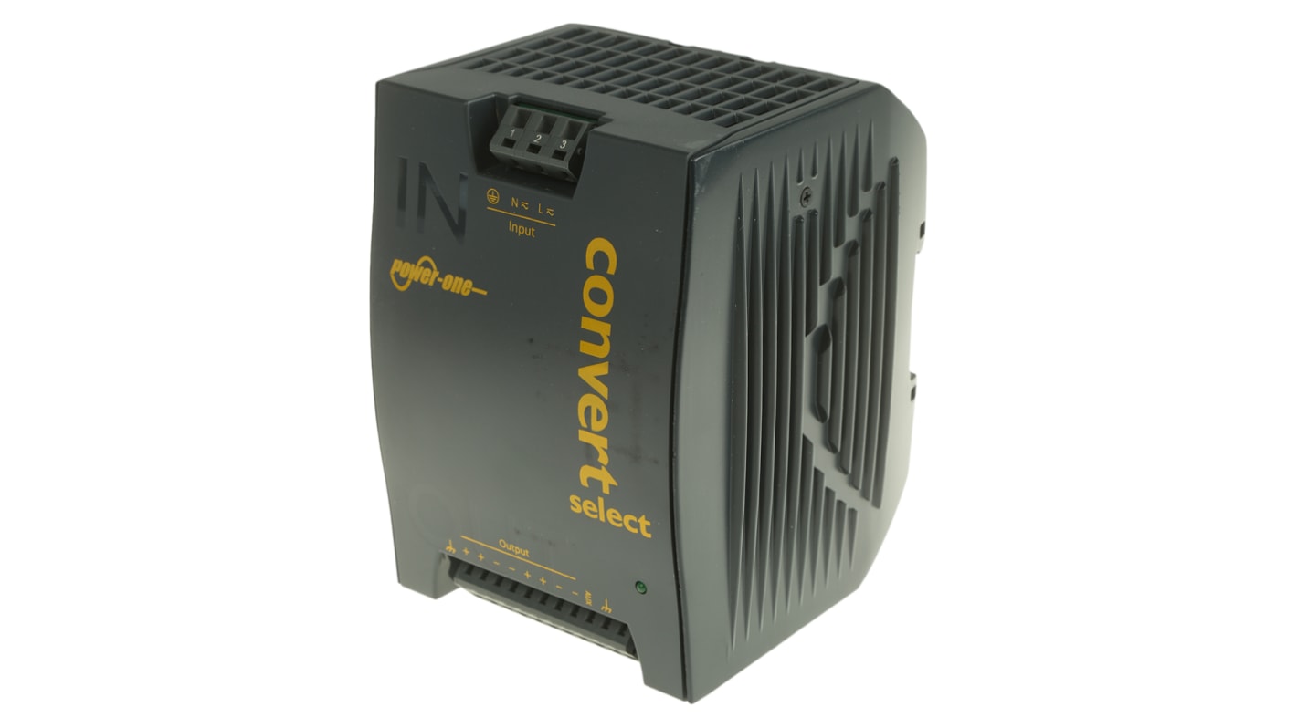 BEL POWER SOLUTIONS INC LWN Switch-mode DIN-skinnemonteret strømforsyning, 250W 24V dc